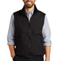 Port Authority Mens Charger Reversible Wind & Water Resistant Full Zip Vest - True Black