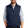 Port Authority Mens Charger Reversible Wind & Water Resistant Full Zip Vest - True Navy Blue