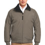 Port Authority Mens Challenger Wind & Water Resistant Full Zip Jacket - Khaki/True Black