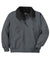 Port Authority J754/TLJ754 Mens Challenger Wind & Water Resistant Full Zip Jacket Steel Grey/True Black Flat Front