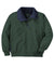 Port Authority J754/TLJ754 Mens Challenger Wind & Water Resistant Full Zip Jacket True Hunter Green/True Navy Blue Flat Front