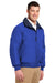 Port Authority J754/TLJ754 Mens Challenger Wind & Water Resistant Full Zip Jacket True Royal Blue/True Navy Blue Model 3q