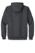 CornerStone J763H/TLJ763H Mens Duck Cloth Full Zip Hooded Jacket Charcoal Grey Flat Back