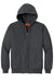 CornerStone J763H/TLJ763H Mens Duck Cloth Full Zip Hooded Jacket Charcoal Grey Flat Front