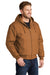 CornerStone J763H/TLJ763H Mens Duck Cloth Full Zip Hooded Jacket Duck Brown Model 3q