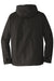 Port Authority J7710 Mens Northwest Slicker Waterproof Full Zip Hooded Jacket Black Flat Back