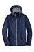 Port Authority J7710 Mens Northwest Slicker Waterproof Full Zip Hooded Jacket Navy Blue Flat Front