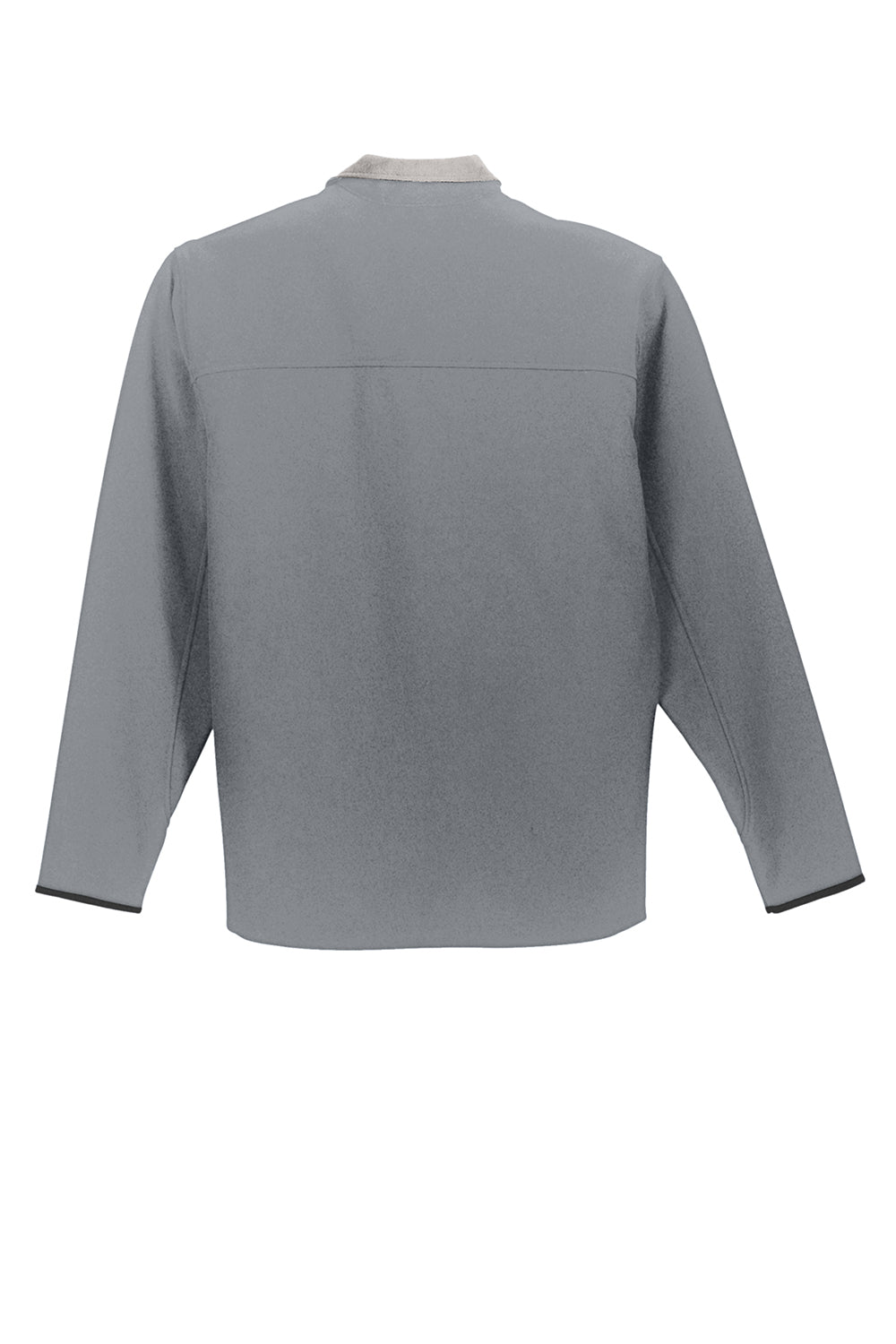 Port Authority J790/TLJ790 Mens Glacier Wind & Water Resistant Full Zip Jacket Smoke Grey/Chrome Grey Flat Back