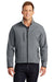 Port Authority J790/TLJ790 Mens Glacier Wind & Water Resistant Full Zip Jacket Smoke Grey/Chrome Grey Model Front