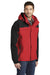 Port Authority J792/TLJ792 Mens Nootka Waterproof Full Zip Hooded Jacket Engine Red/Black Model 3q