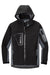 Port Authority J798/TLJ798 Mens Waterproof Full Zip Hooded Jacket Black/Graphite Grey Flat Front