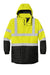 Port Authority J799S Mens Waterproof Full Zip Hooded Jacket Safety Yellow/Black Flat Front