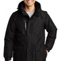 Port Authority Mens Waterproof Full Zip Hooded Jacket - Black