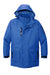 Port Authority J799 Mens Waterproof Full Zip Hooded Jacket Royal Blue Flat Front