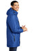 Port Authority J799 Mens Waterproof Full Zip Hooded Jacket Royal Blue Model Side