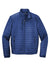 Port Authority J850 Mens Water Resistant Packable Puffy Full Zip Jacket Cobalt Blue Flat Front