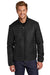 Port Authority J850 Mens Water Resistant Packable Puffy Full Zip Jacket Deep Black Model Front