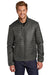 Port Authority J850 Mens Water Resistant Packable Puffy Full Zip Jacket Sterling Grey/Graphite Grey Model Front