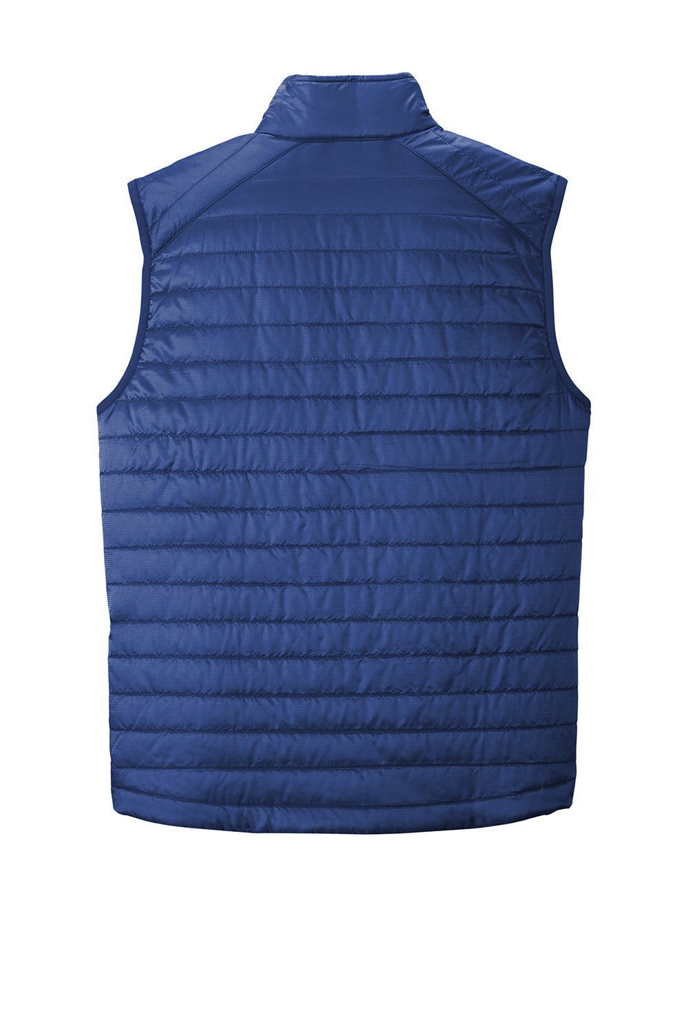 Port Authority J851 Mens Water Resistant Packable Puffy Full Zip Vest Cobalt Blue Flat Back