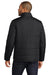 Port Authority J852 Mens Water Resistant Full Zip Puffer Jacket Deep Black Model Back