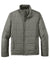 Port Authority J852 Mens Water Resistant Full Zip Puffer Jacket Shadow Grey Flat Front