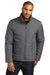 Port Authority J852 Mens Water Resistant Full Zip Puffer Jacket Shadow Grey Model Front