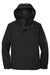 Port Authority J900 Mens Collective Waterproof Full Zip Hooded Jacket Deep Black Flat Front