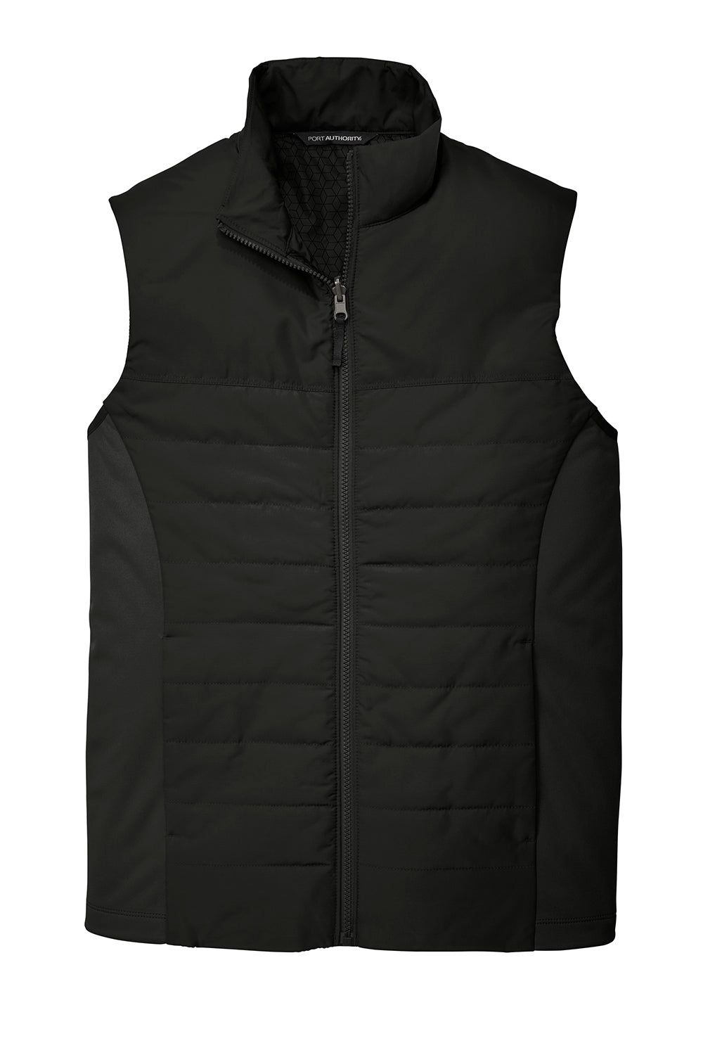 Port Authority J903 Mens Collective Wind & Water Resistant Full Zip Vest Deep Black Flat Front