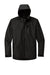 Port Authority J920 Mens Collective Tech Full Zip Outer Shell Hooded Jacket Deep Black Flat Front