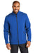 Port Authority J921 Mens Collective Tech Waterproof Full Zip Soft Shell Jacket True Royal Blue Model Front