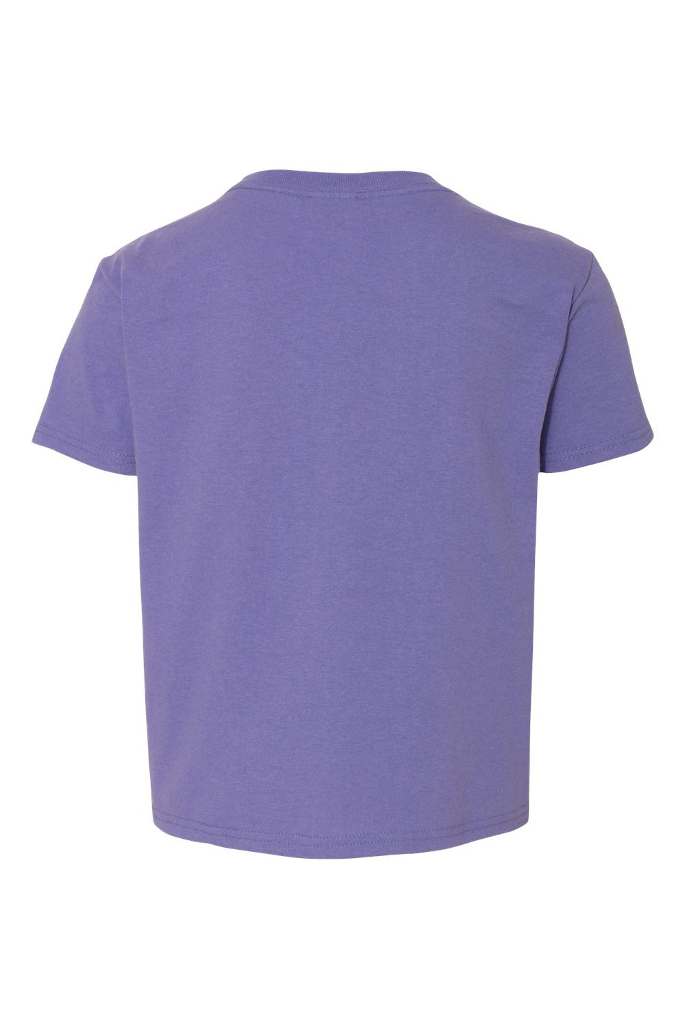 Jerzees 29B/29BR Youth Dri-Power Moisture Wicking Short Sleeve Crewneck T-Shirt Violet Flat Back