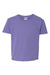 Jerzees 29B/29BR Youth Dri-Power Moisture Wicking Short Sleeve Crewneck T-Shirt Violet Flat Front