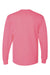 Jerzees 29LS/29L/29LSR Mens Dri-Power Moisture Wicking Long Sleeve Crewneck T-Shirt Neon Pink Flat Back