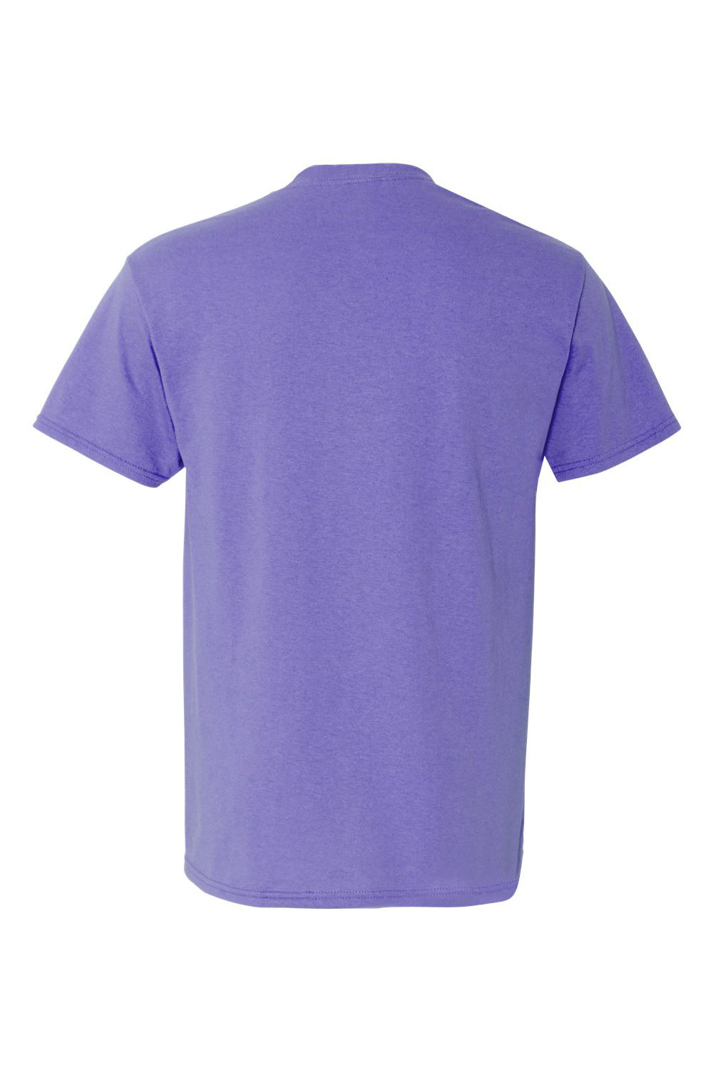 Jerzees 29M/29MR/29MT Mens Dri-Power Moisture Wicking Short Sleeve Crewneck T-Shirt Violet Flat Back