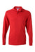 Jerzees 437ML/437MLR Mens SpotShield Stain Resistant Long Sleeve Polo Shirt True Red Flat Front