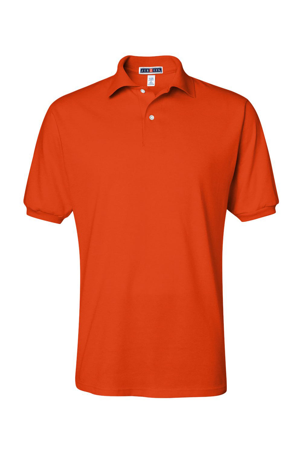 Jerzees 437M/437/437MSR Mens SpotShield Stain Resistant Short Sleeve Polo Shirt Burnt Orange Flat Front