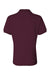 Jerzees 437W/437WR Womens SpotShield Stain Resistant Short Sleeve Polo Shirt Maroon Flat Back