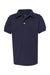 Jerzees 437Y/437YR Youth SpotShield Stain Resistant Short Sleeve Polo Shirt Navy Blue Flat Front