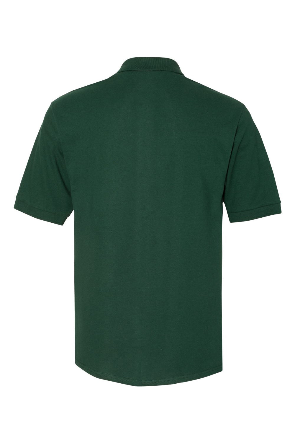 Jerzees 443MR/443M Mens Short Sleeve Polo Shirt Forest Green Flat Back