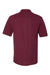 Jerzees 443MR/443M Mens Short Sleeve Polo Shirt Maroon Flat Back