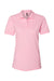 Jerzees 443WR/443W Womens Short Sleeve Polo Shirt Classic Pink Flat Front