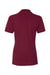 Jerzees 443WR/443W Womens Short Sleeve Polo Shirt Maroon Flat Back