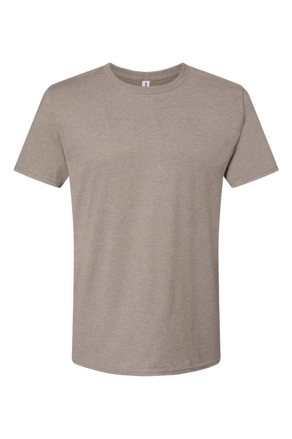 Jerzees 560MR/560M Mens Premium Blend Moisture Wicking Short Sleeve Crewneck T-Shirt Heather Taupe Flat Front