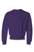 Jerzees 562B/562BR Youth NuBlend Fleece Crewneck Sweatshirt Deep Purple Flat Front