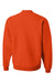 Jerzees 562M/562/562MR Mens NuBlend Fleece Crewneck Sweatshirt Burnt Orange Flat Back