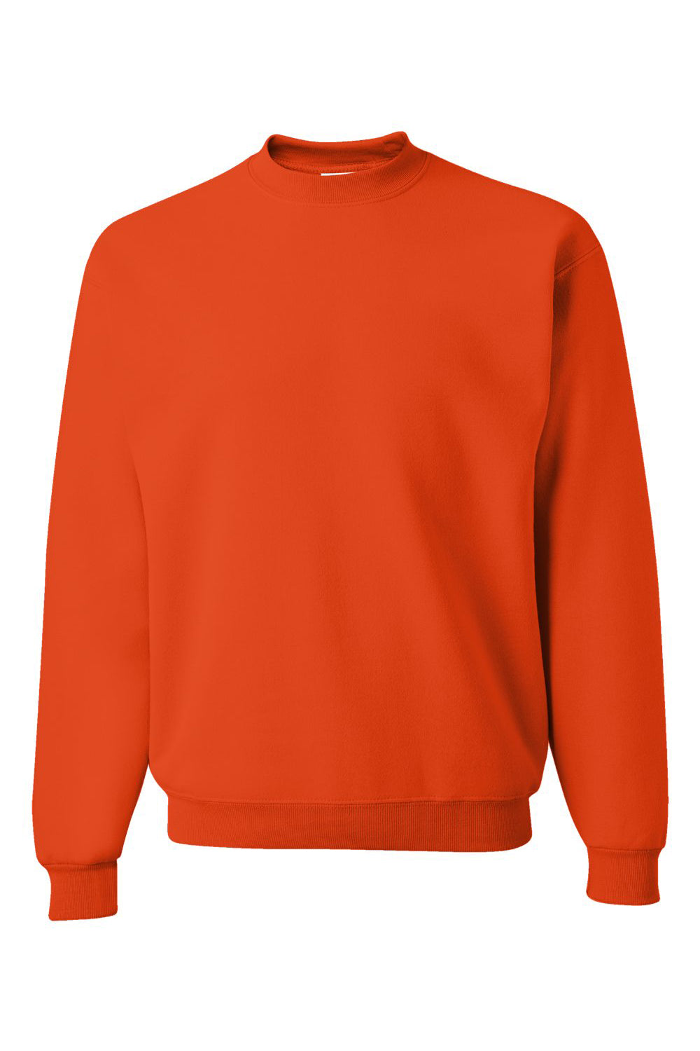 Jerzees 562M/562/562MR Mens NuBlend Fleece Crewneck Sweatshirt Burnt Orange Flat Front