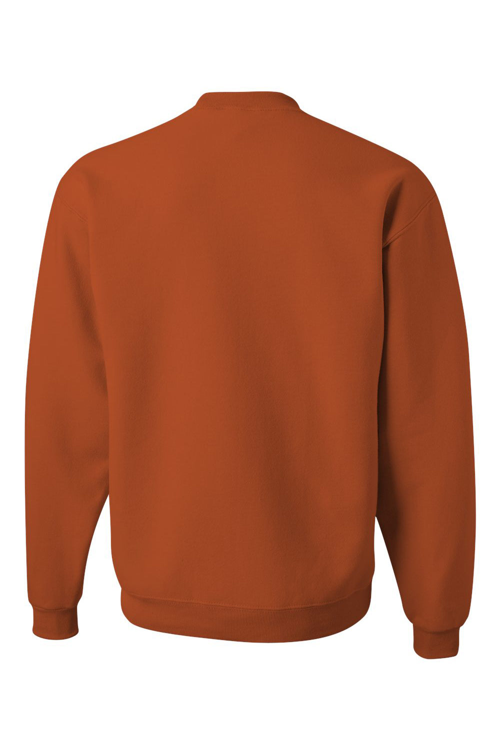 Jerzees 562M/562/562MR Mens NuBlend Fleece Crewneck Sweatshirt Texas Orange Flat Back