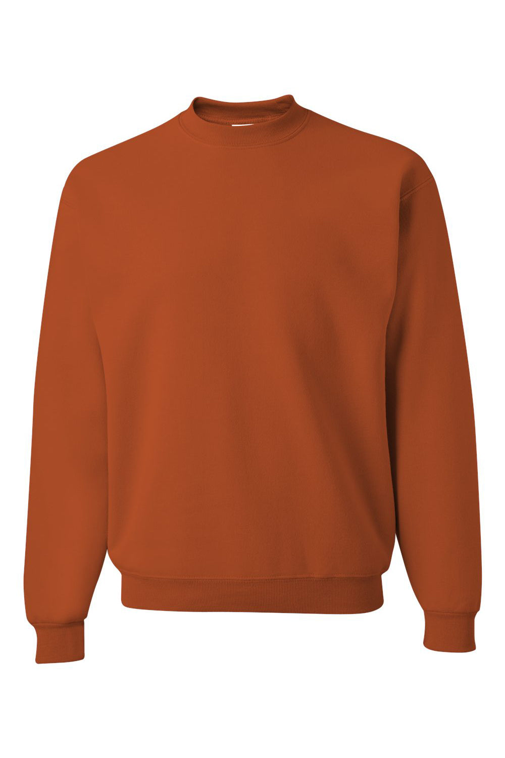 Jerzees 562M/562/562MR Mens NuBlend Fleece Crewneck Sweatshirt Texas Orange Flat Front