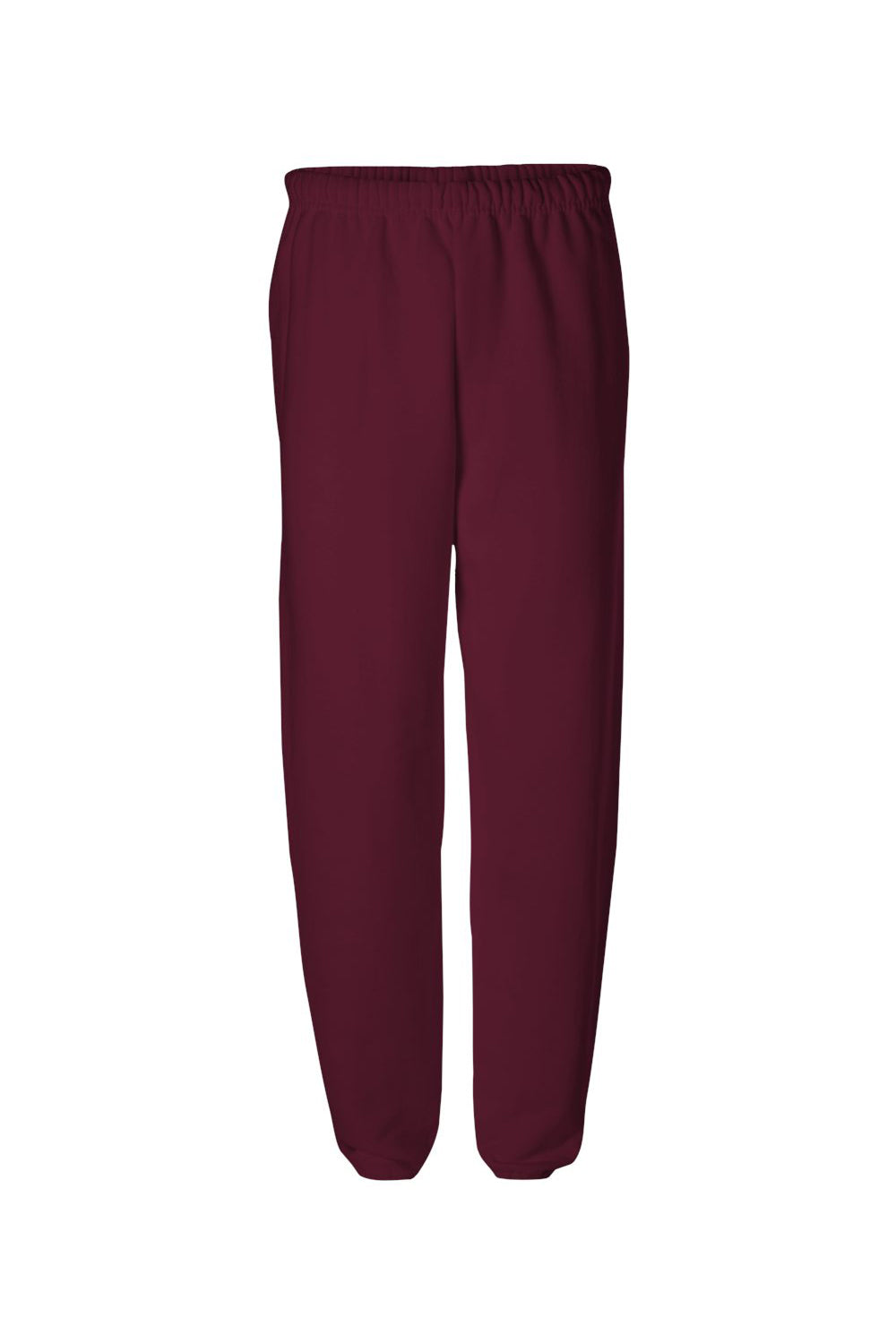 Jerzees 973M/973/973MR Mens NuBlend Pill Resistant Fleece Sweatpants Maroon Flat Front