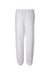 Jerzees 973M/973/973MR Mens NuBlend Pill Resistant Fleece Sweatpants White Flat Back